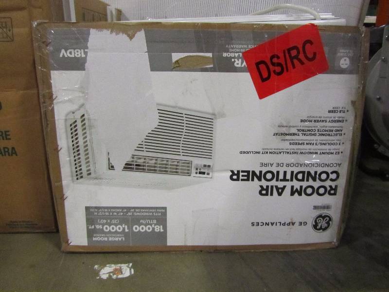 lot 16 image: G.E. ENERGY STAR 18,000 BTU 230-Volt Electronic Room Window Air Conditioner
