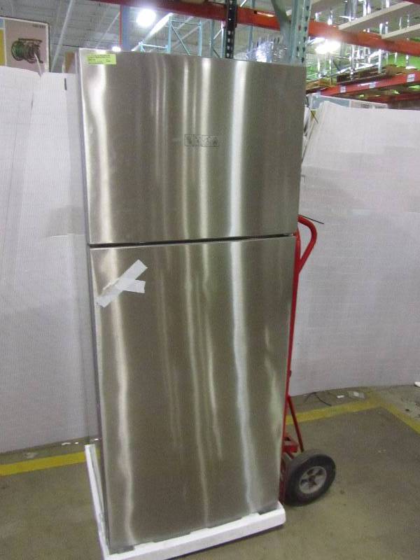 lot 22 image: Summit Appliance 27 in. 12.6 cu. ft. Top Freezer Refrigerator in Stainless Steel