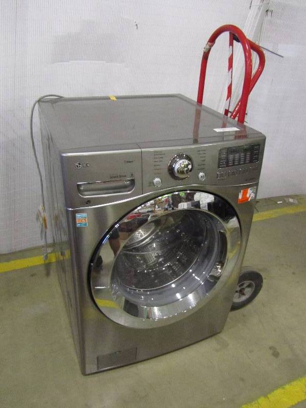 lot 23 image: LG 4.5 cu. ft. High Efficiency Front Load Washer with Steam in Graphite Steel, ENERGY STAR