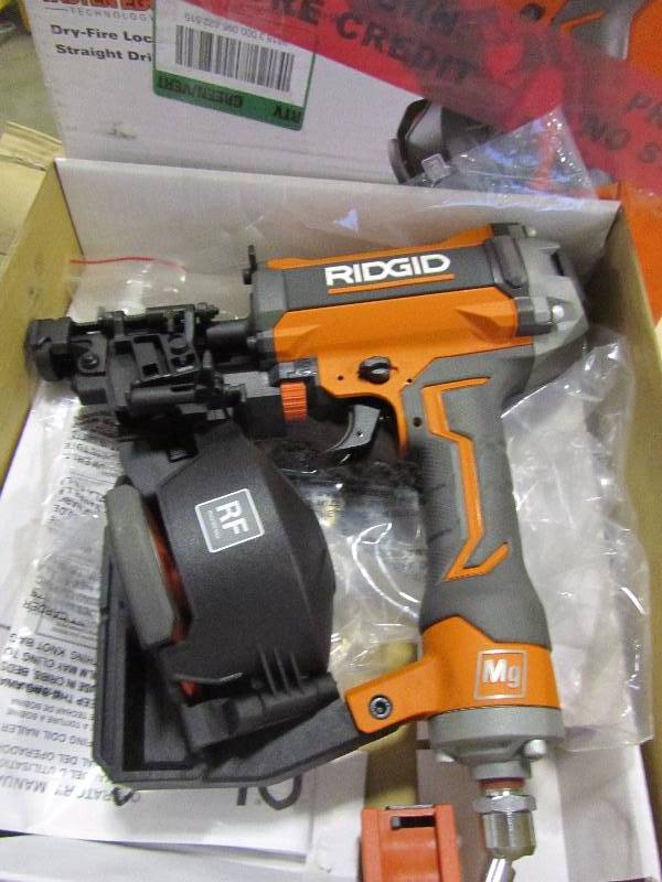 lot 35 image: Ridgid 15 Degree 1-34 in. Coil Roofing Nailer