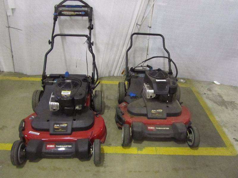 lot 60 image: (2) Toro TimeMaster 30 in. Briggs & Stratton Electric Start Walk-Behind Gas Self-Propelled Mower