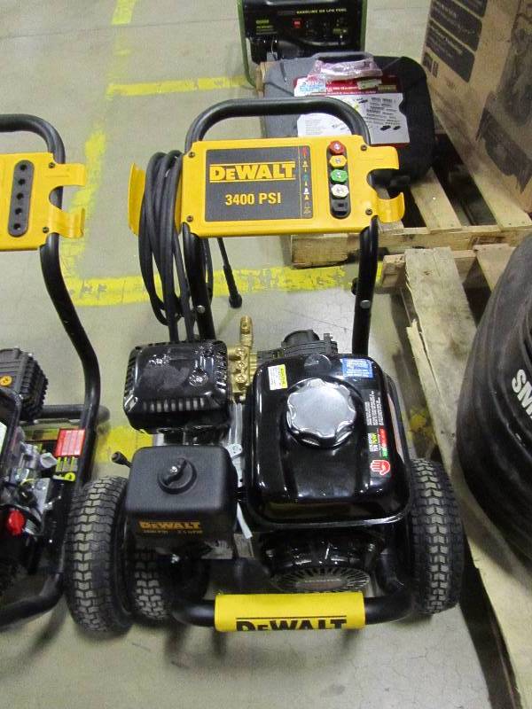 lot 64 image: (2) Dewalt Honda GX200 3,400 PSI 2.5 GPM Gas Pressure Washer
