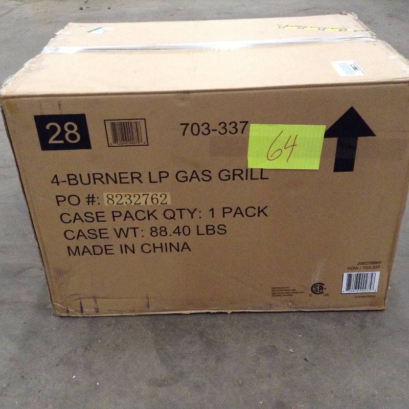 Dyna Glo 4Burner Open Cart LP Gas Grill  Black Dyna Glo