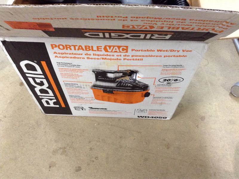 Ridgid Portable Vac WD4050