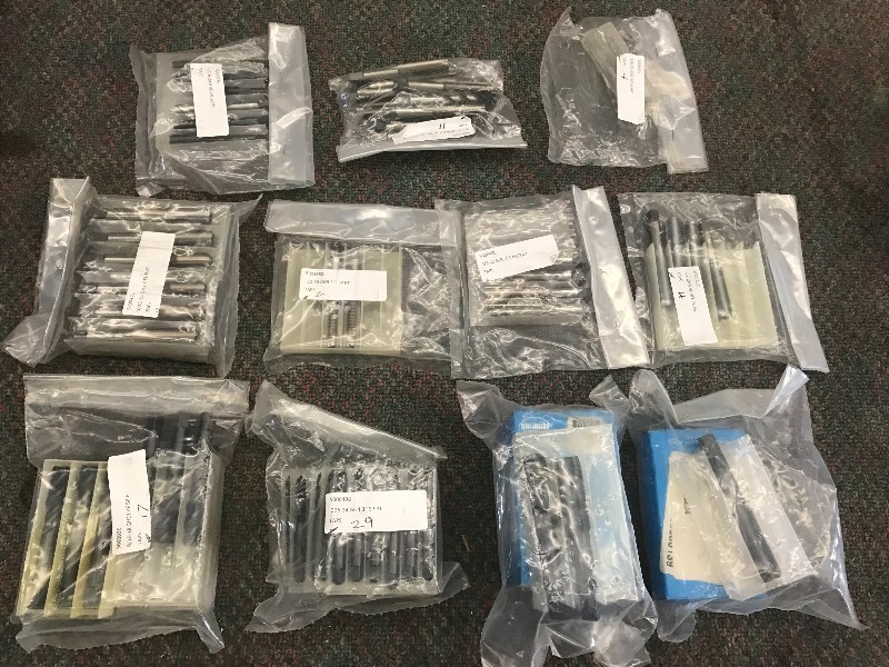 Large Lot Of Metal Taps