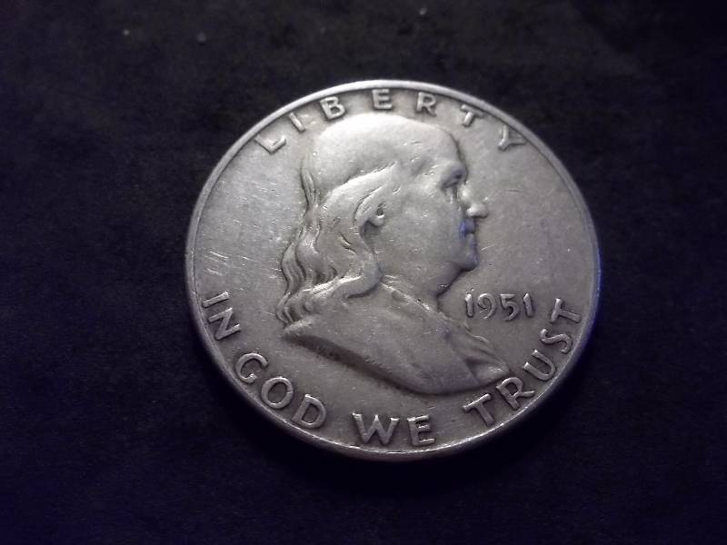 1951 D Franklin Half Dollar