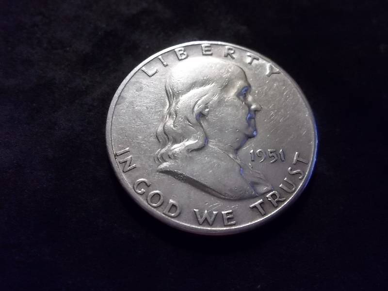 1951 S Franklin Half Dollar
