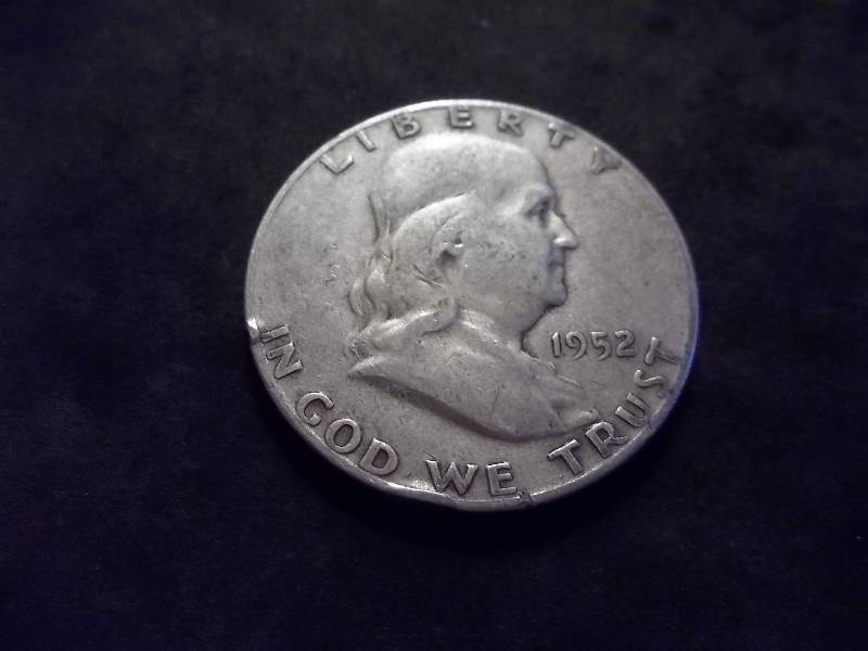 1952 S Franklin Half Dollar