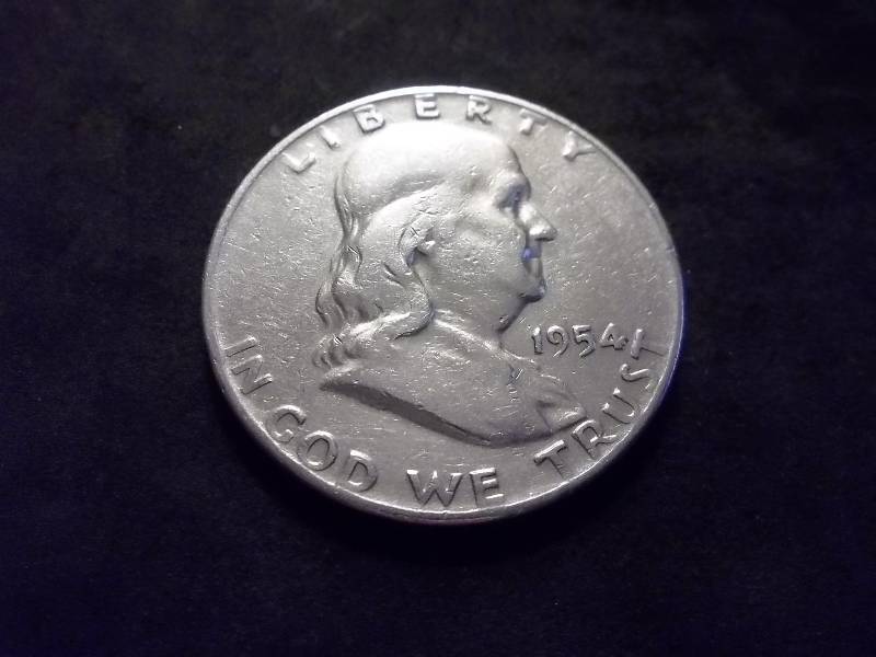1954 D Franklin Half Dollar