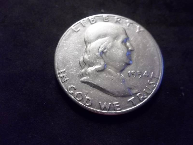 1954 S Franklin Half Dollar