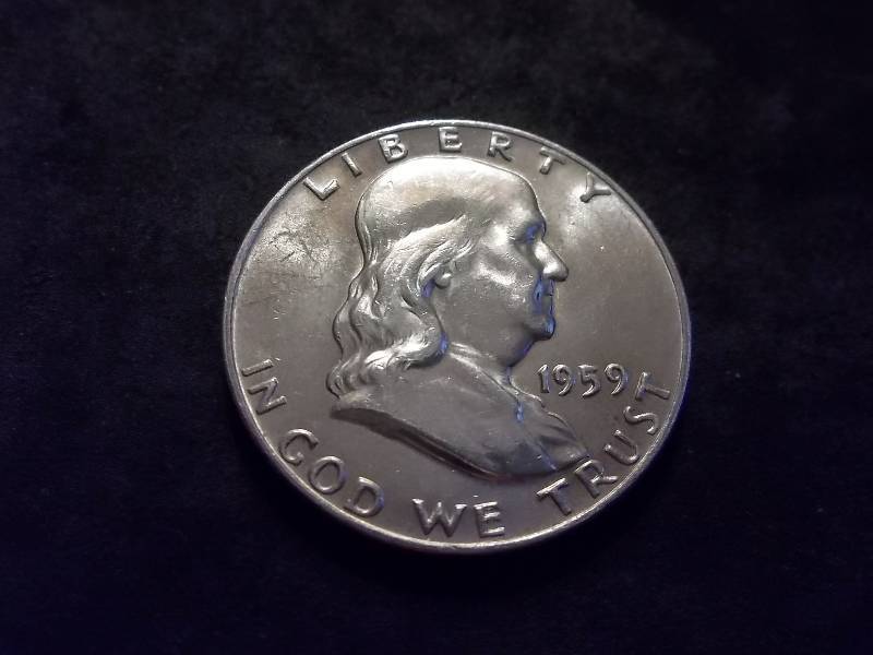 1959 D Franklin Half Dollar