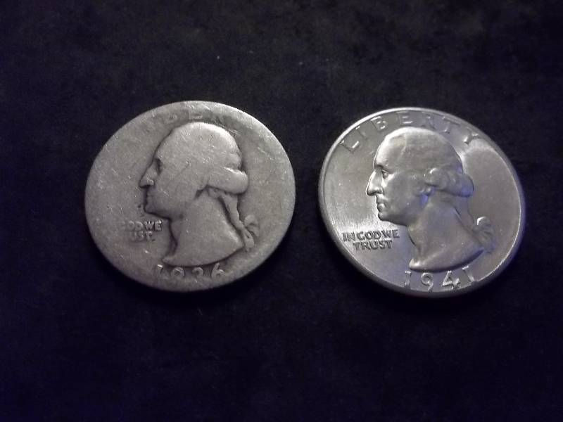 1936 D, 1941 D Washington Quarters