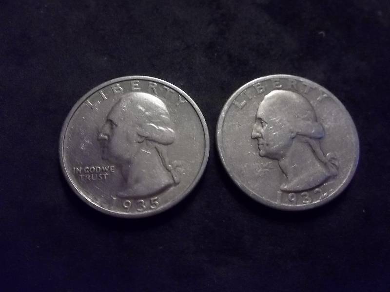 1932, 1935 S Washington Quarters