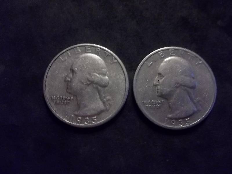 1935, 1935 S Washington Quarters