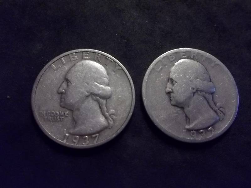 1932, 1937 S Washington Quarters