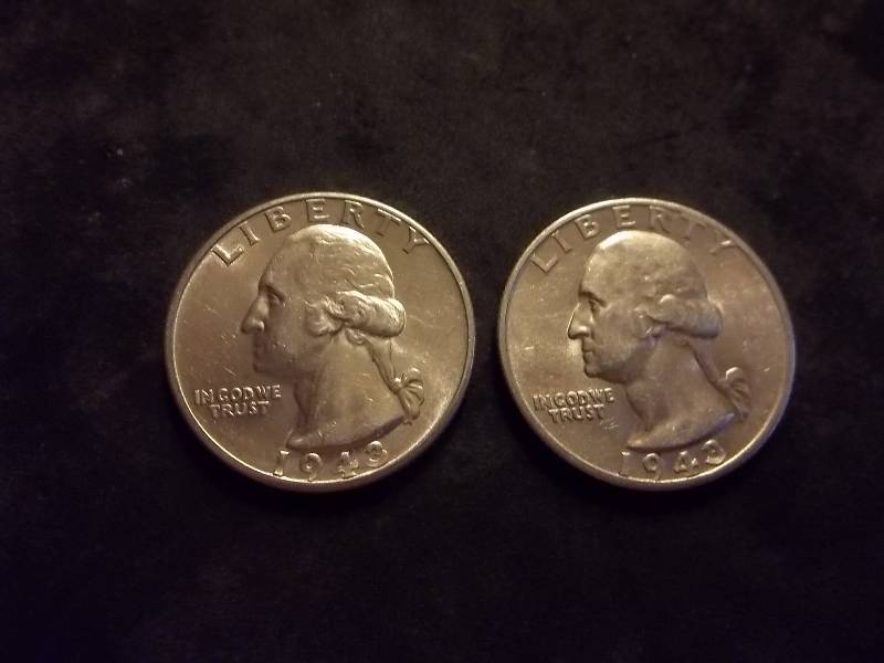 1943 D, 1943 S Washington Quarters