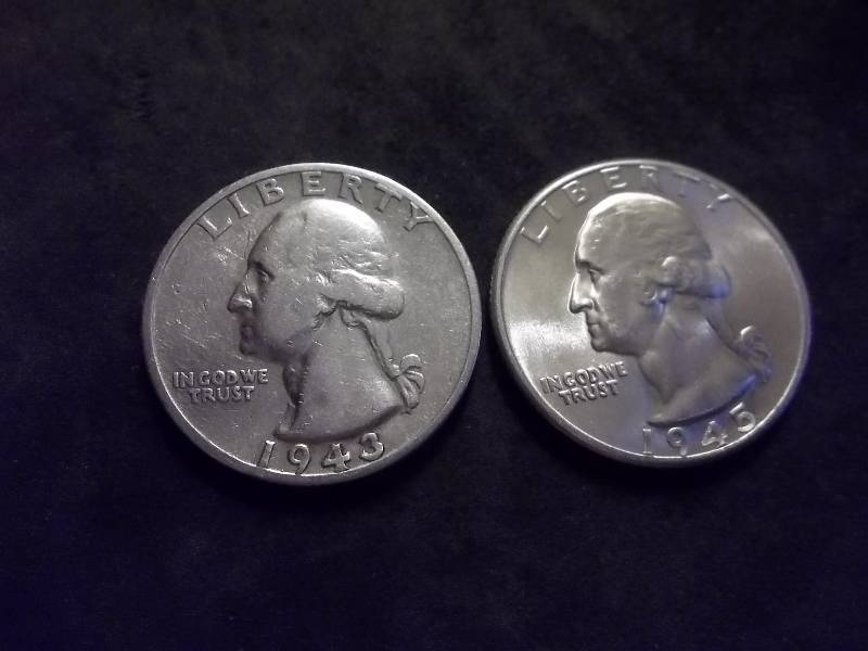 1943 S, 1945 D Washington Quarters