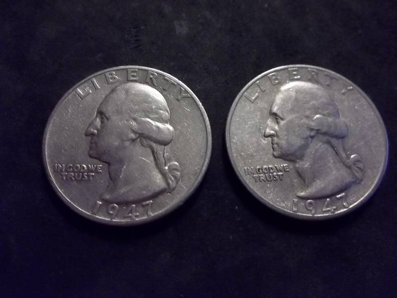 1947 D, 1947 S Washington Quarters