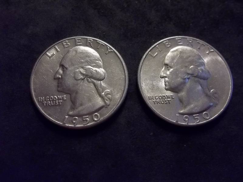 1950 D, 1950 S Washington Quarters