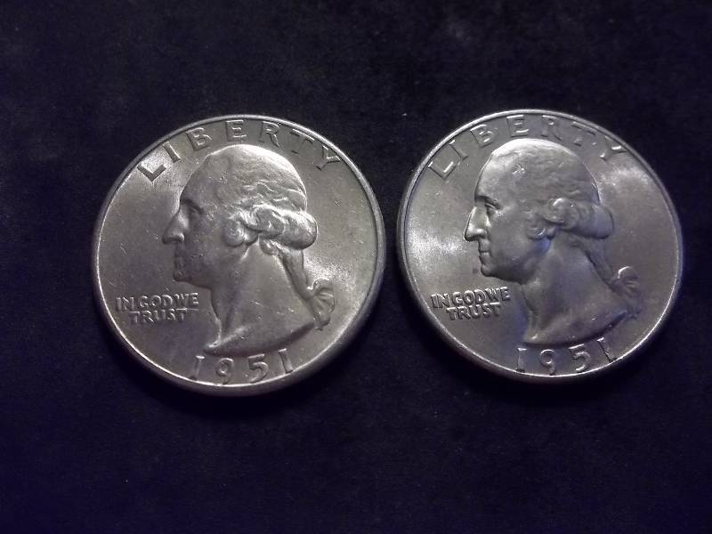 1951 D, 1951 S Washington Quarters
