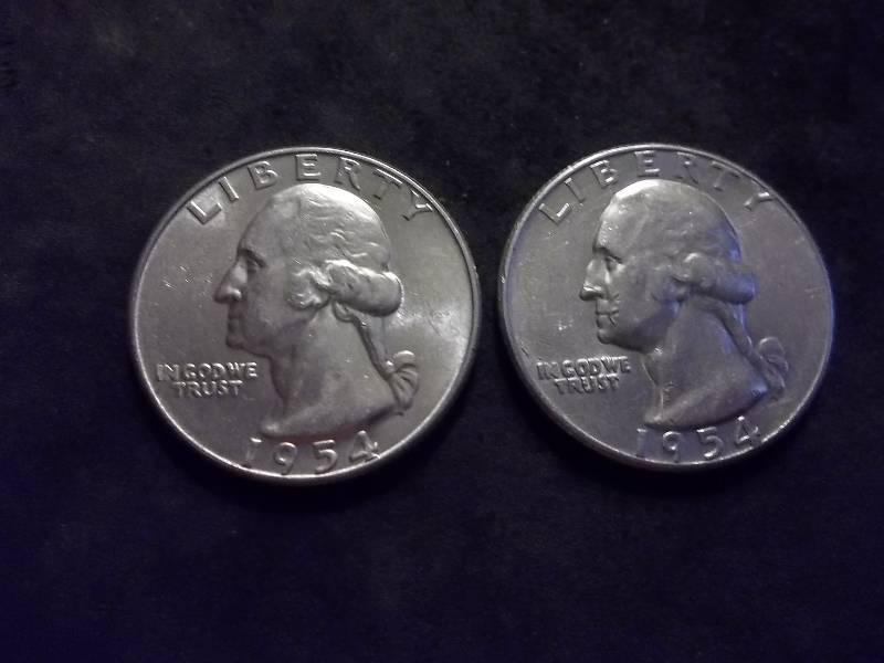 1954 S, 1954 D Washington Quarters