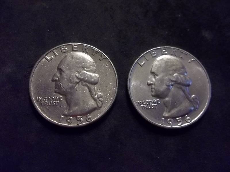 1956 , 1956 D Washington Quarters