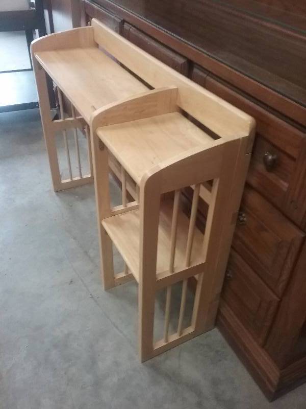 lot 26 image: Wood Folding Desk Top HutchShelf, 30x39x11