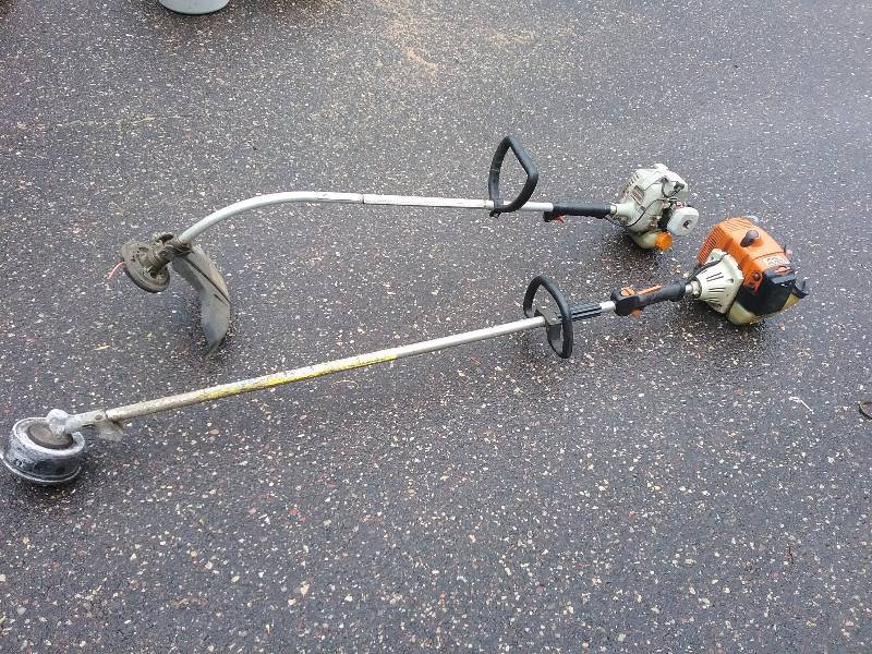 lot 57 image: Lot - STIHL FS200 & Echo GT 2000 WeedWhips. Both start wstarter fluid but do not stay running,