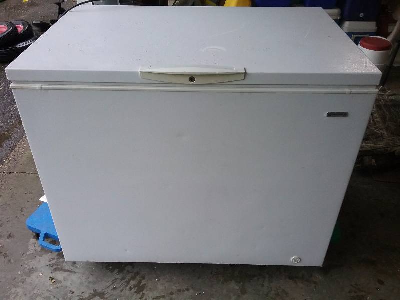 lot 81 image: 2006 Kenmore Chest Freezer, Model 253, 15.6cf, Runs great. Bring extra manpower & equipment for loading