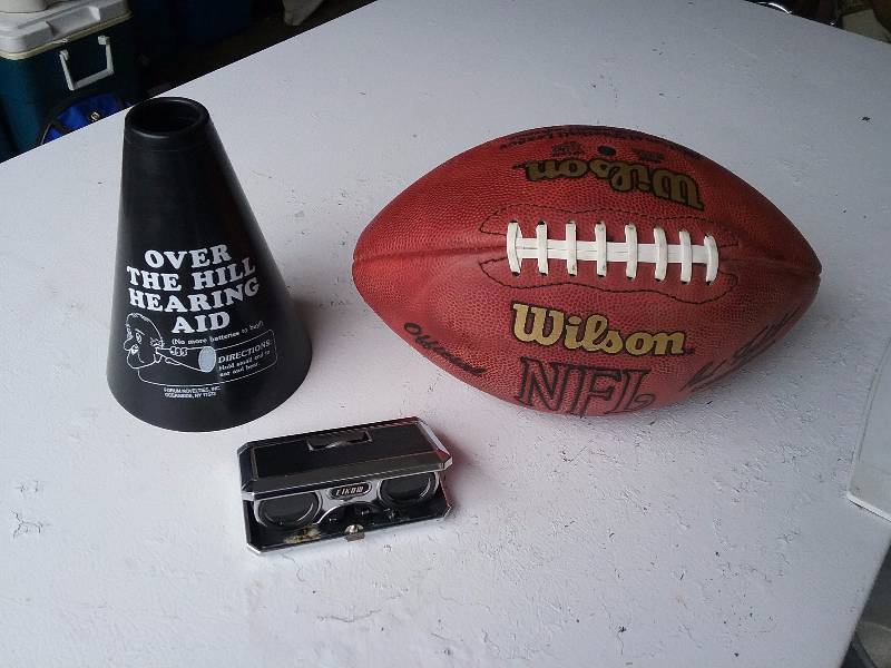 lot 109 image: Lot - NFL Signed Football (Unknown player), Sports Binocular