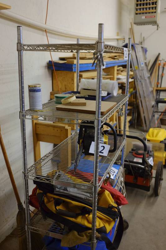lot 23 image: Rolling Metro Style CartShelf