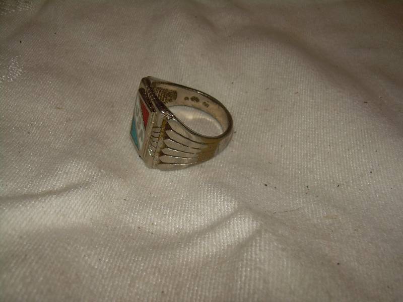 SZ 11 SILVER USA RING