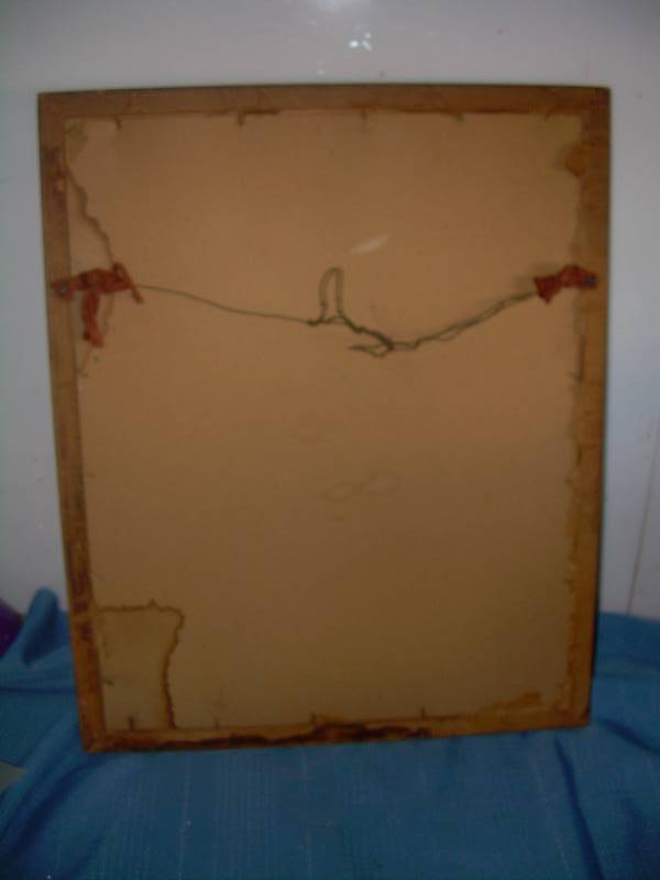 ANTIQUE PAINTING AND FRAME