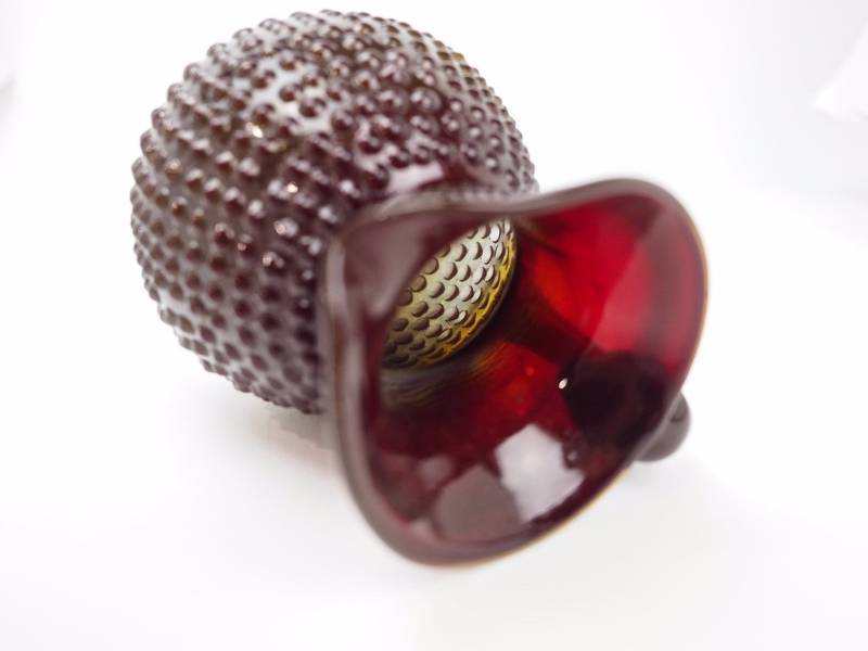 lot 59 image: Early Ruby Red Hobnail Pitcher