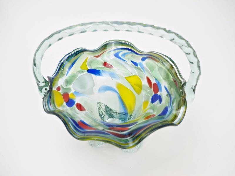 lot 98 image: Possibly Murano Art Glass Millifori Large Basket