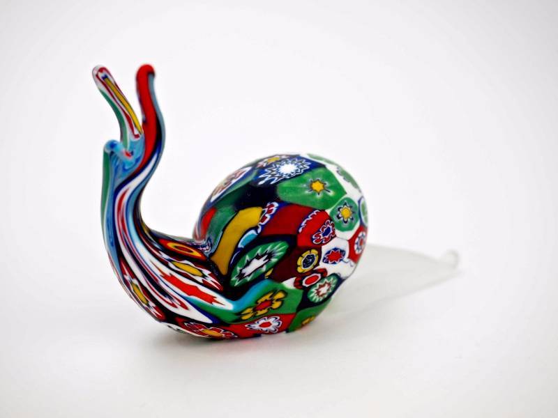 lot 102 image: Murano Millifori Art Glass Snail