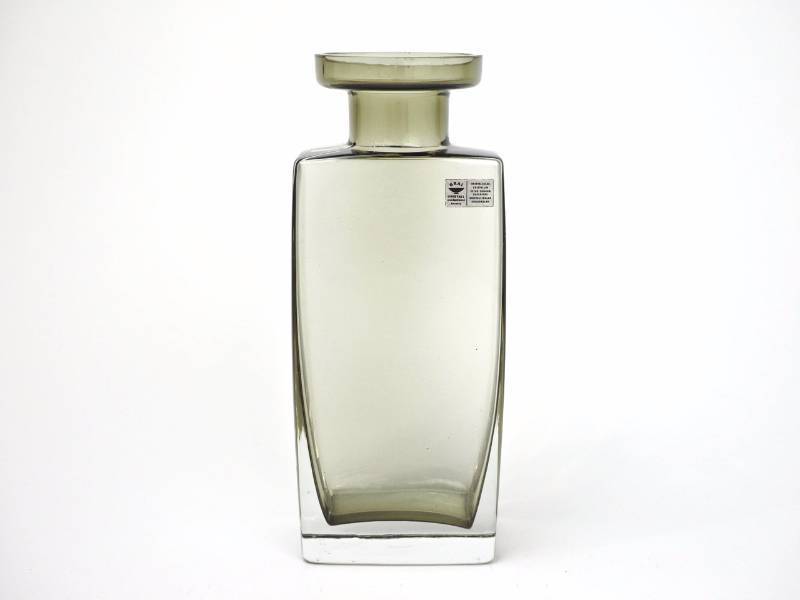 lot 127 image: Gral Kristall Glas, Germany Modern Art Vase, Smoke inside of Crystal