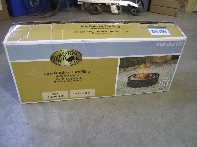 lot 6 image: Hampton Bay 30 inch Outdoor Fire Ri...