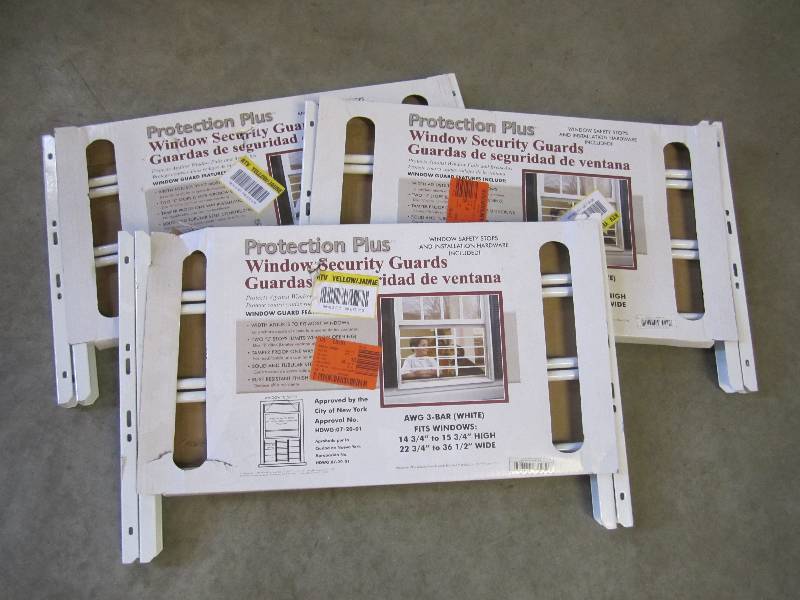 lot 8 image: Lot of 3 Protection Plus Window Sec...