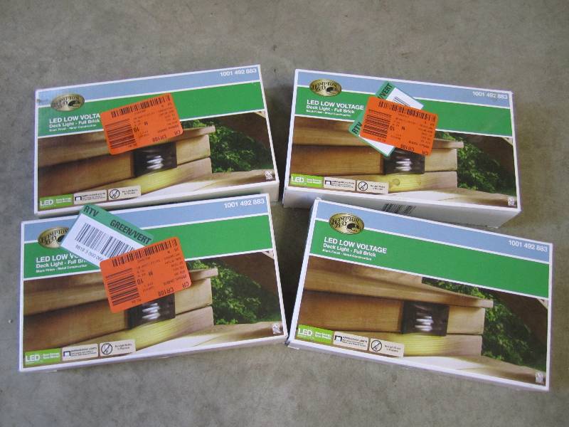 lot 28 image: Lot of 4 Hampton Bay LED Low Voltag...