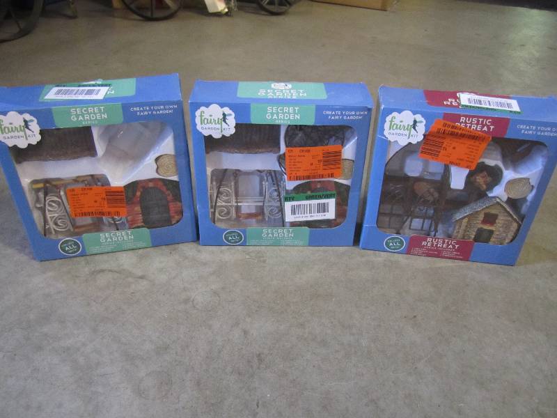 lot 31 image: Lot of 3 Arcadia Fairy Garden Kits ...