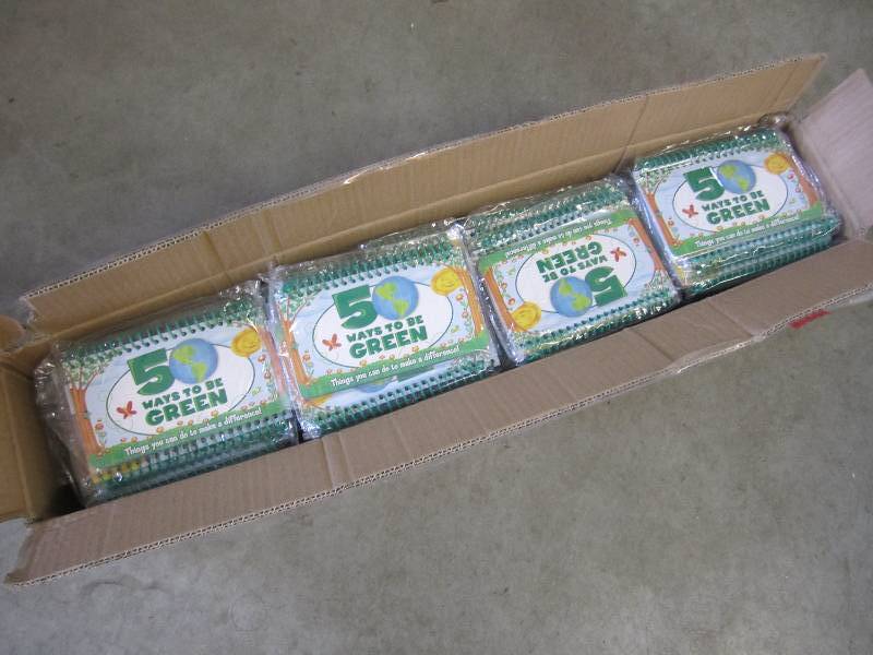 lot 66 image: Box of 150 50 Ways To Be Green Book...