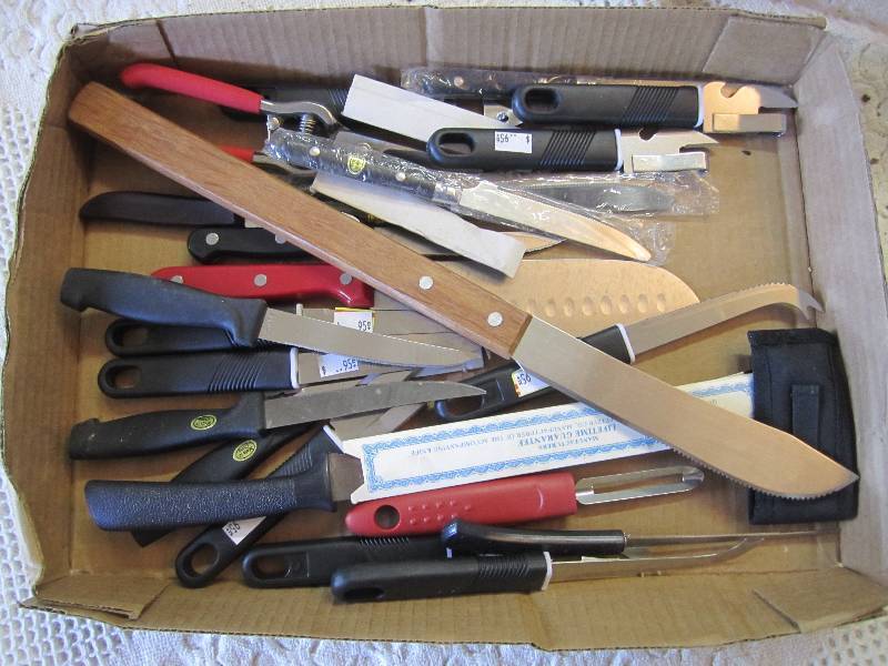lot 74 image: Lot of knives peelers openers etc. ...