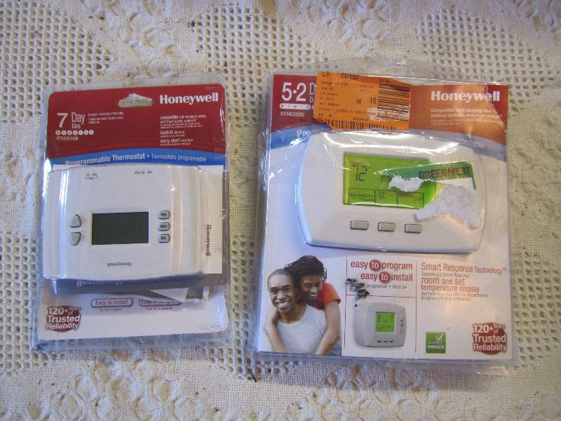 lot 87 image: Lot of 2 Honeywell Programmable The...