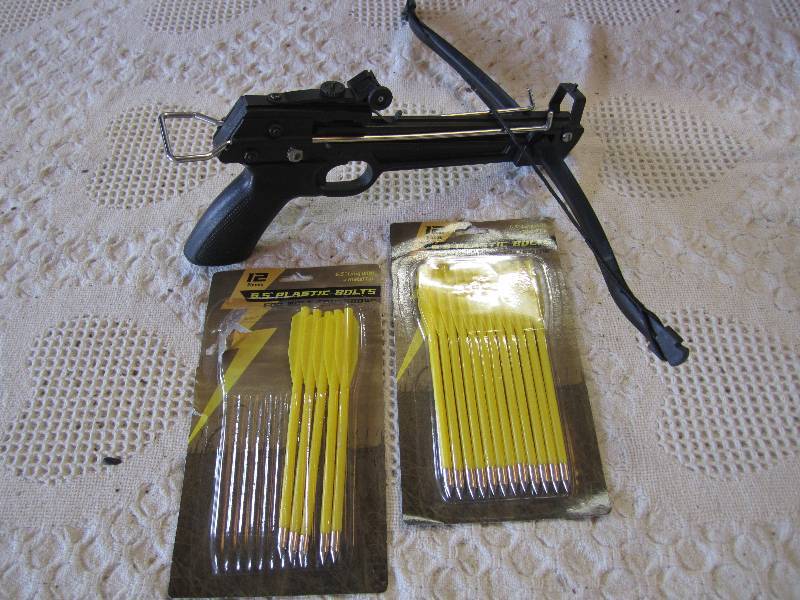 lot 103 image: Crossbow Pistol with Bolts...
