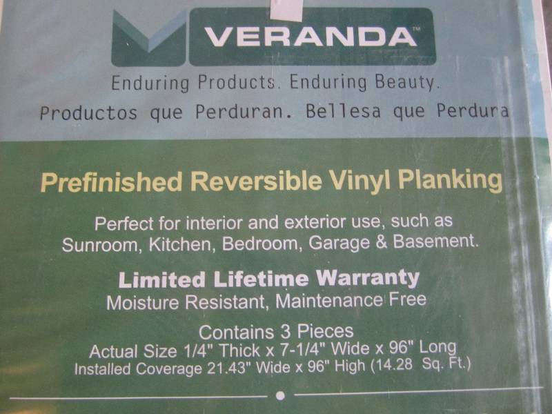 lot 127 image: Lot of 7 Packs Veranda Prefinished ...