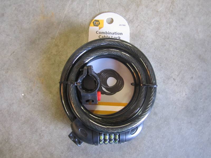 lot 137 image: Tuffwork Combination Cable Lock 91...