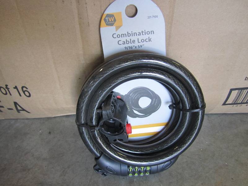 lot 138 image: Tuffwork Combination Cable Lock 91...