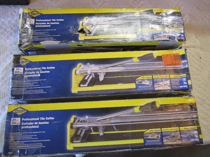 lot 179 image: Lot of 3 QEP 21 Professional Tile ...