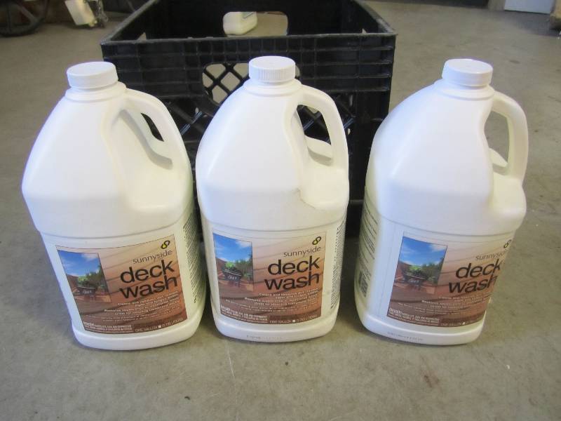 lot 186 image: Lot of 3 Sunnyside Deck Wash One ga...